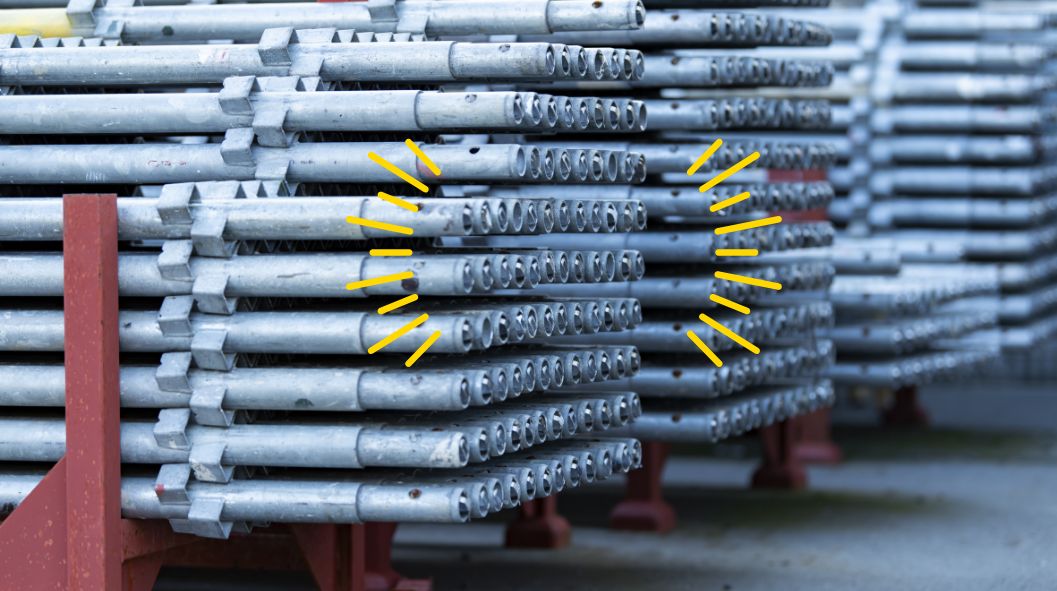 自社保有の足場