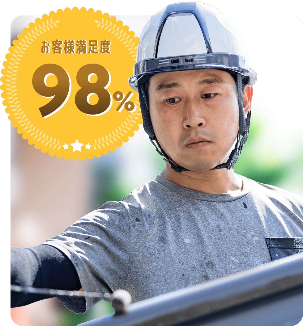 お客様満足度98%